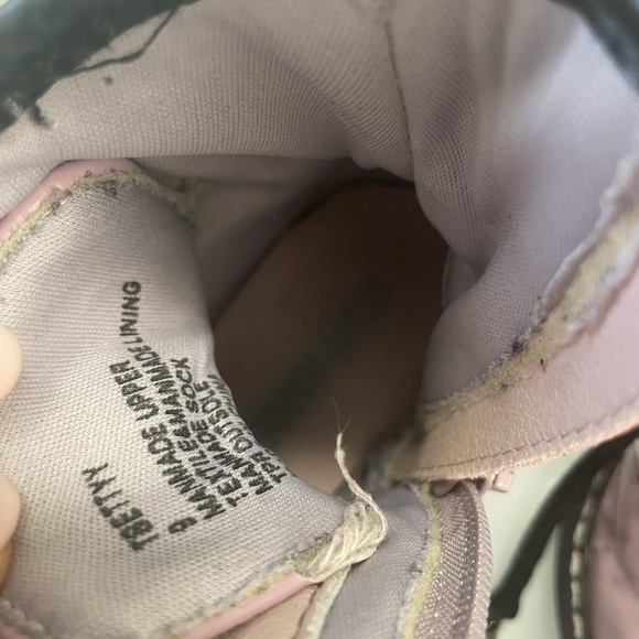 Steve Madden girls marble fashion booties kids pink size 9 thick rubber soul - Picture 4 of 12